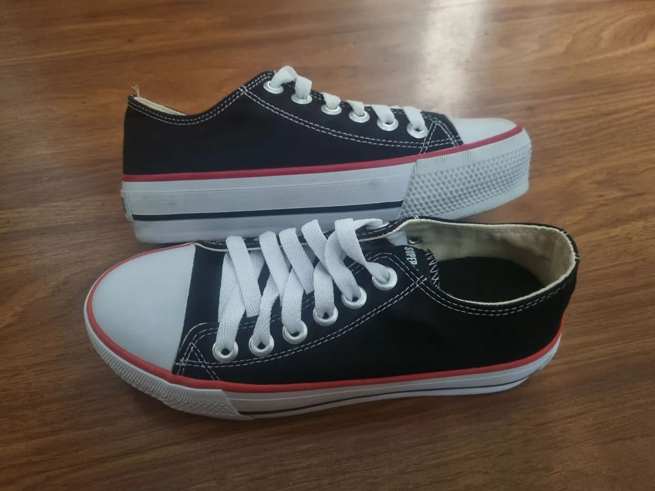 Tênis SuperStar solado duplo preto  - Foto 2