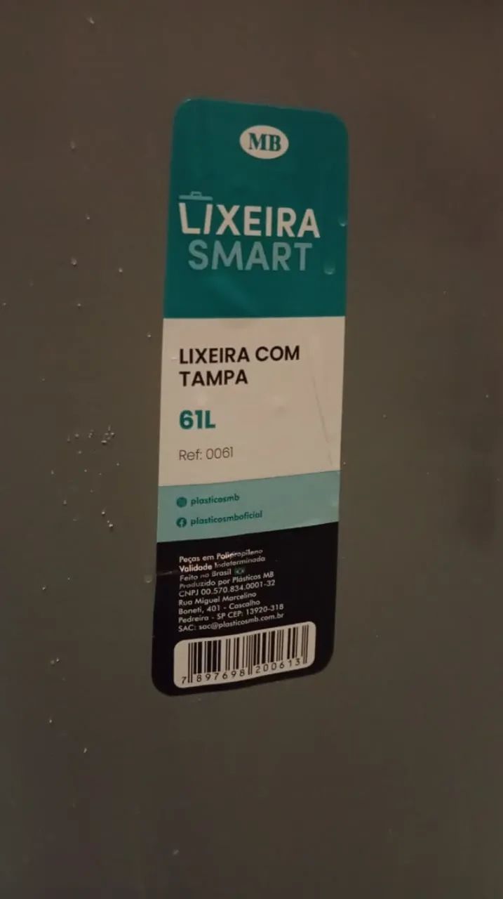 Balde Cilíndrico Cinza 61 Litros - Resistente, Versátil e de Alta Capacidade - Foto 2