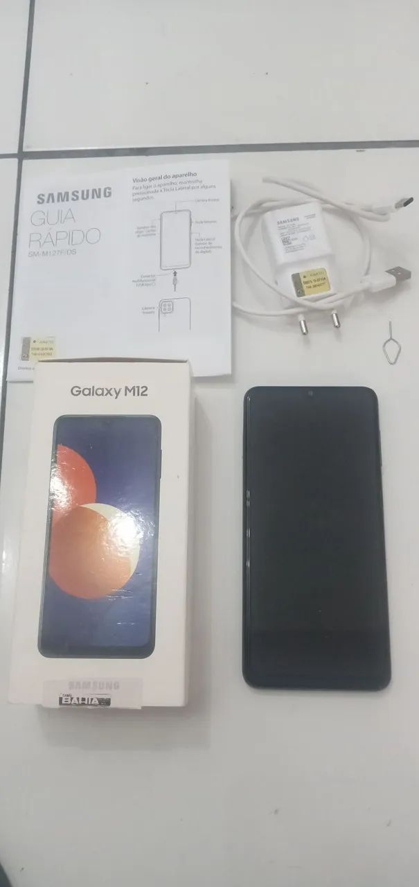 Celular galaxy m12 , com carregador, caixa, impecável. - Foto 5