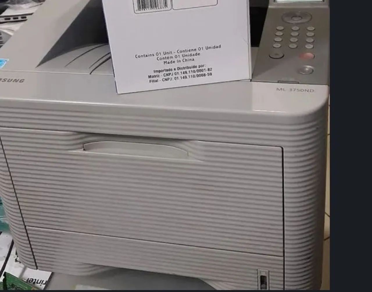 Impressora Samsung ml 3750nd bem conservada com toner  - Foto 3