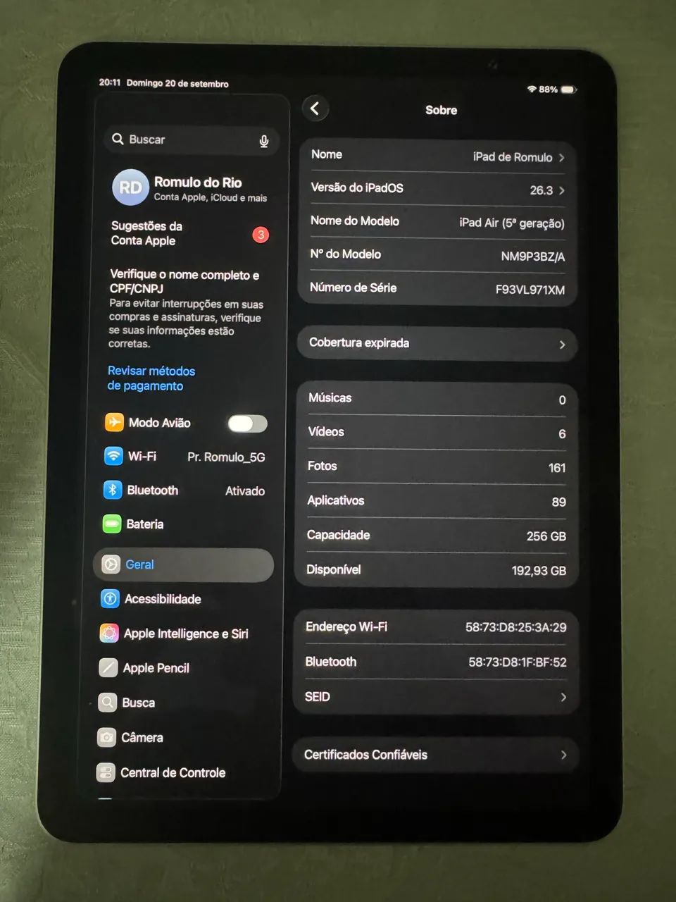 iPad Air 5 Novíssimo 