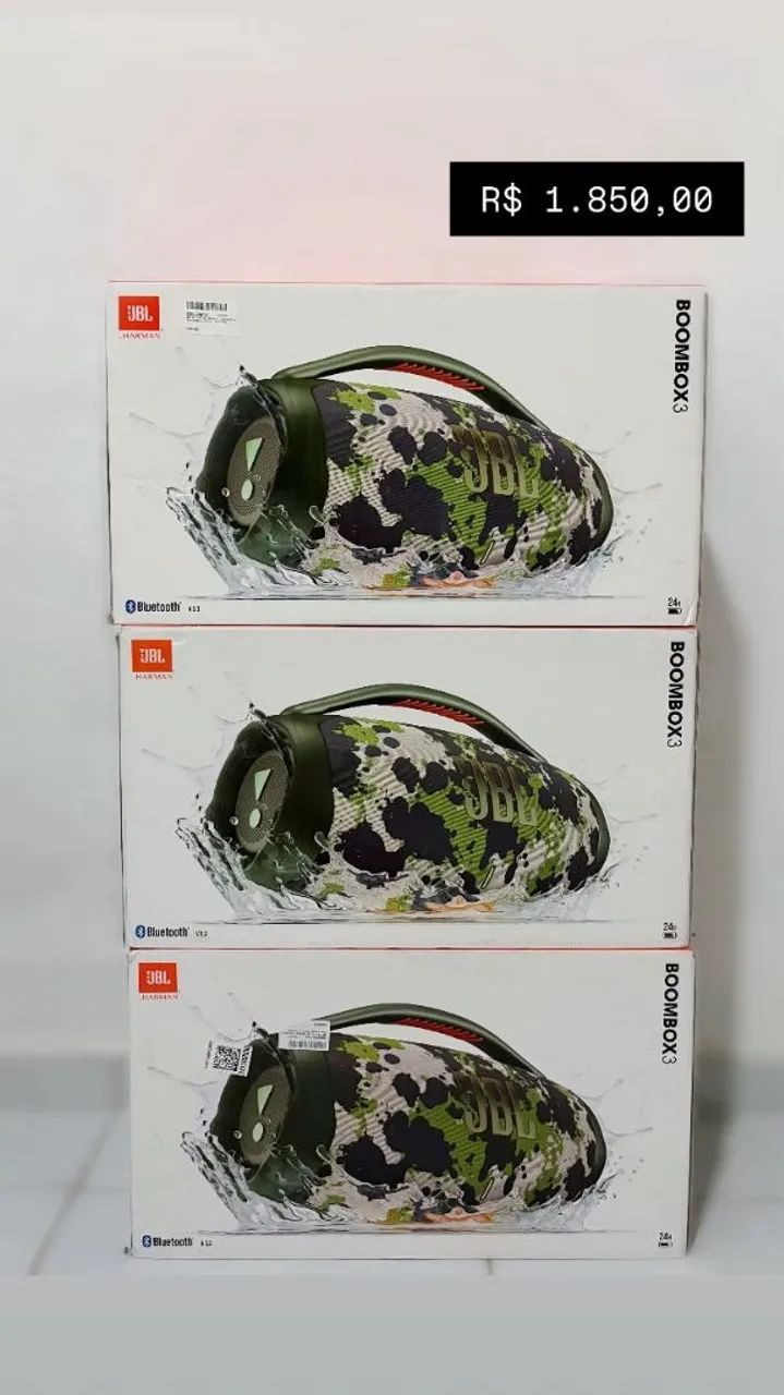 JBL Boombox 3 Original nova lacrada