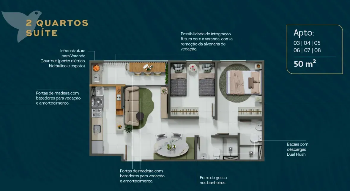 PLANTA 50m²
