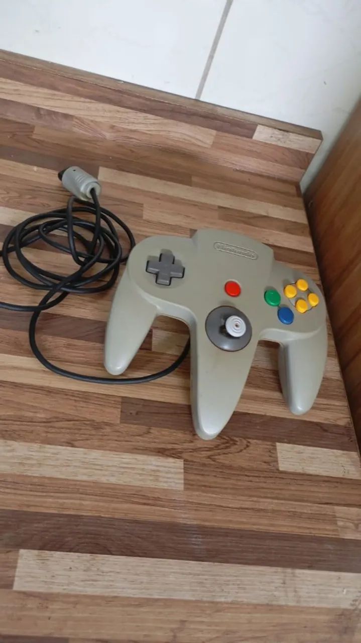 Controle Nintendo 64 original funcionando analógico mole mas funciona