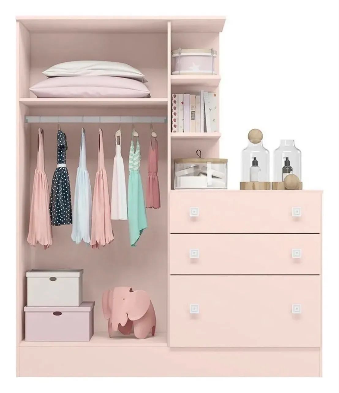 guarda roupa bebê rosa  - Foto 3