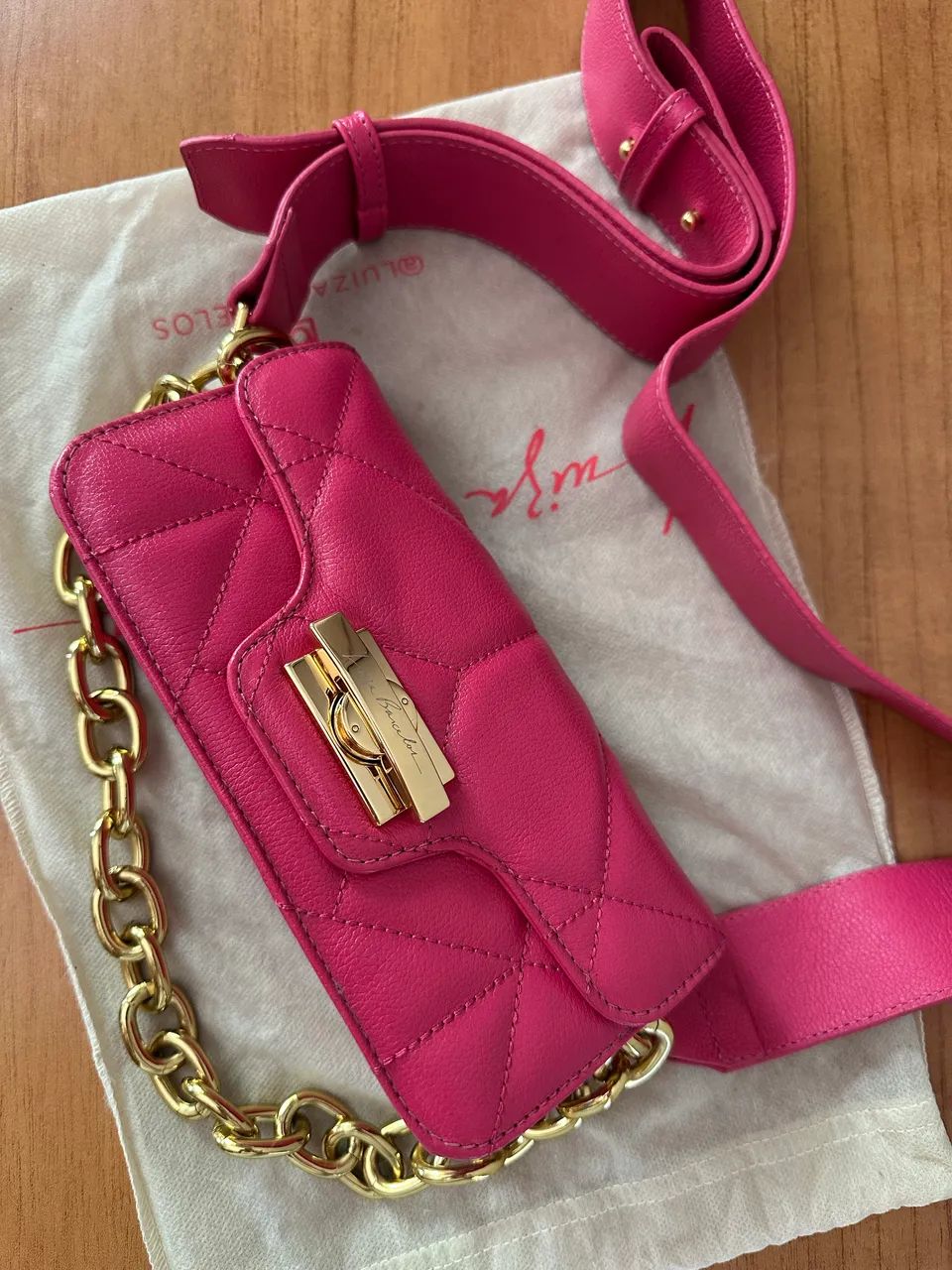 Bolsa Luiza Barcelos Rosa - Foto 4