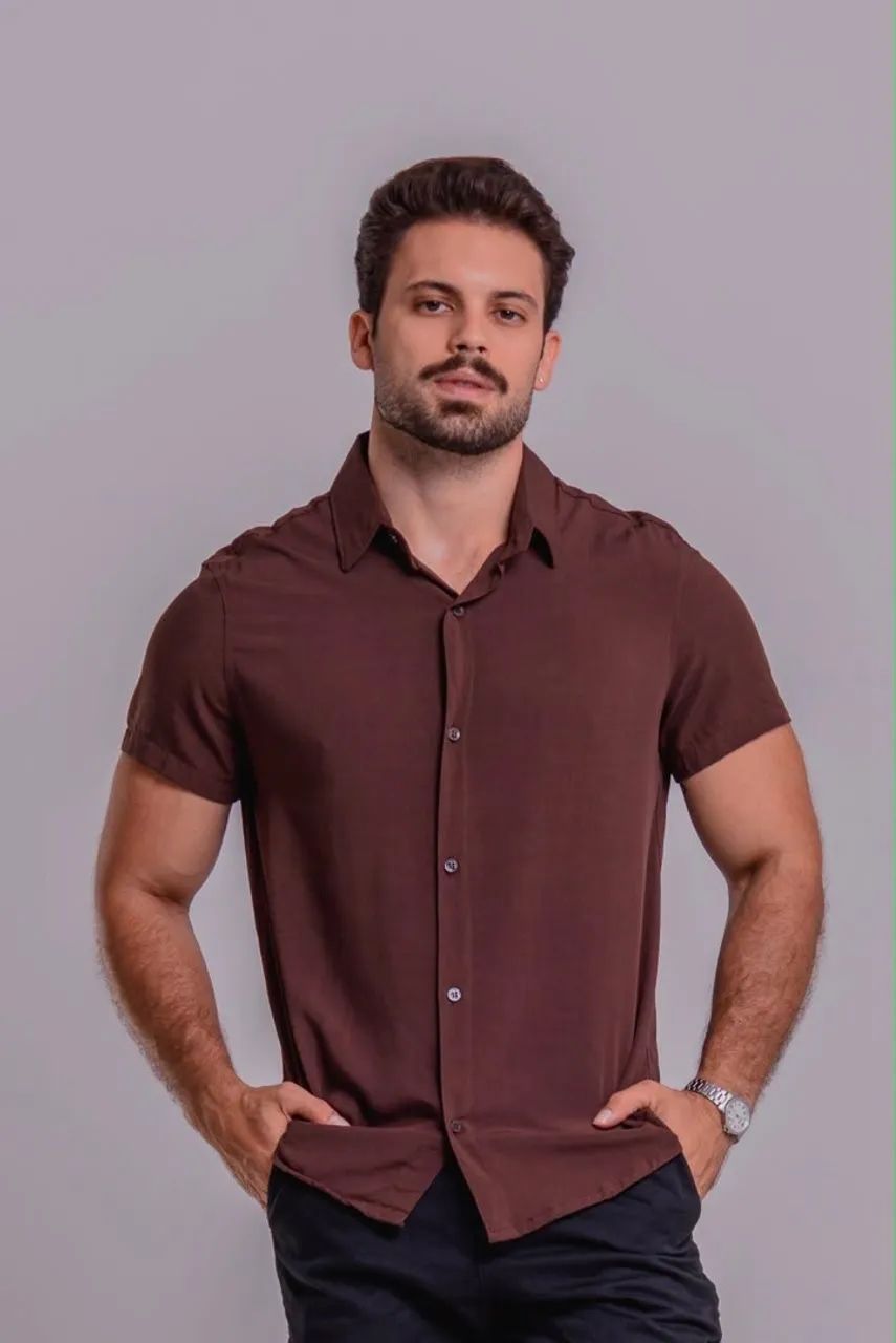 Camisa linho masculina  - Foto 3