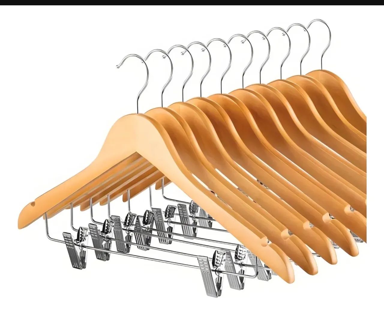100 Cabides Com Presilhas Aço  - Foto 3