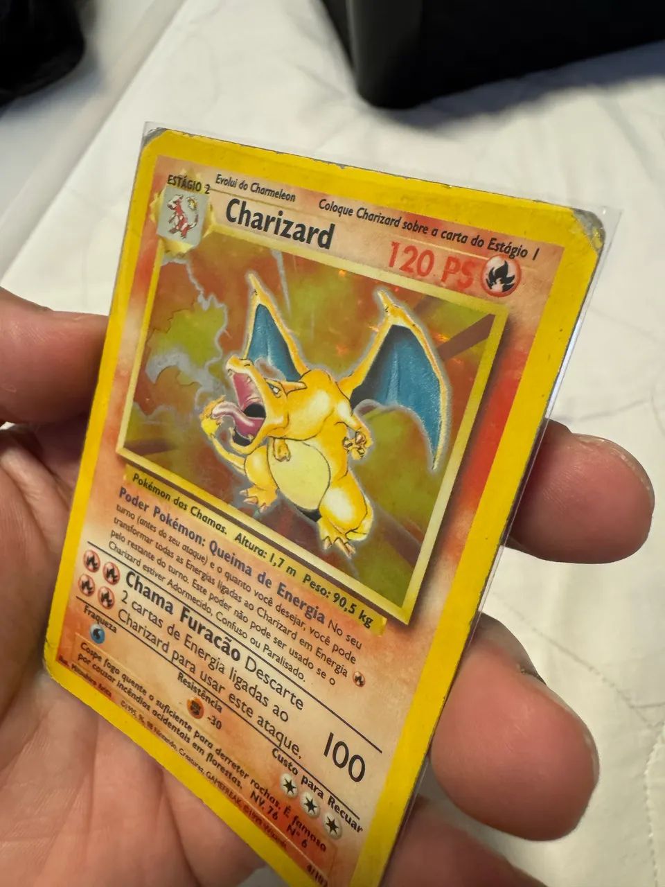 Charizard Holográfico Base Set 4/102 - Português - Foto 4