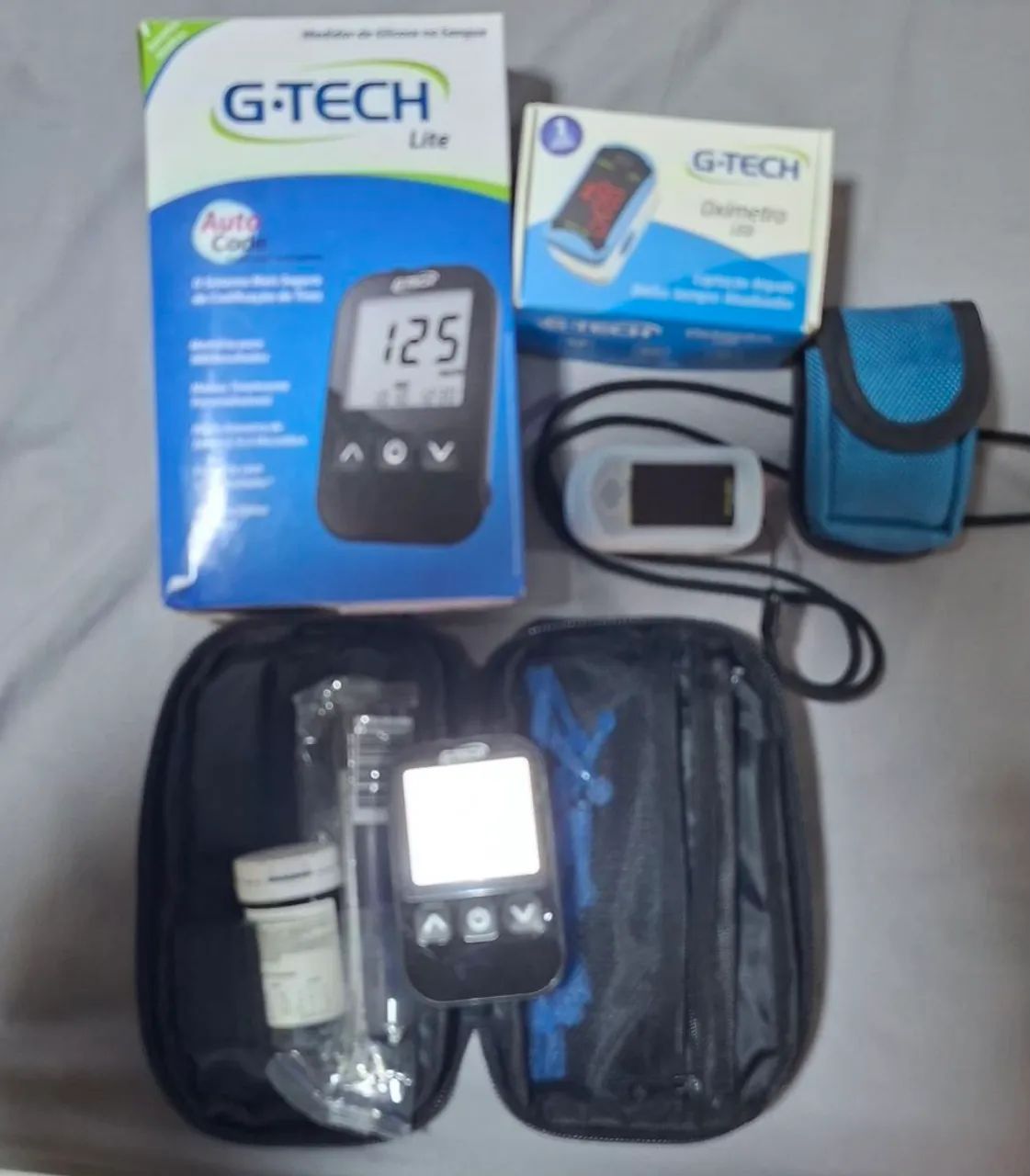 Glicosimetro e oximetro novos