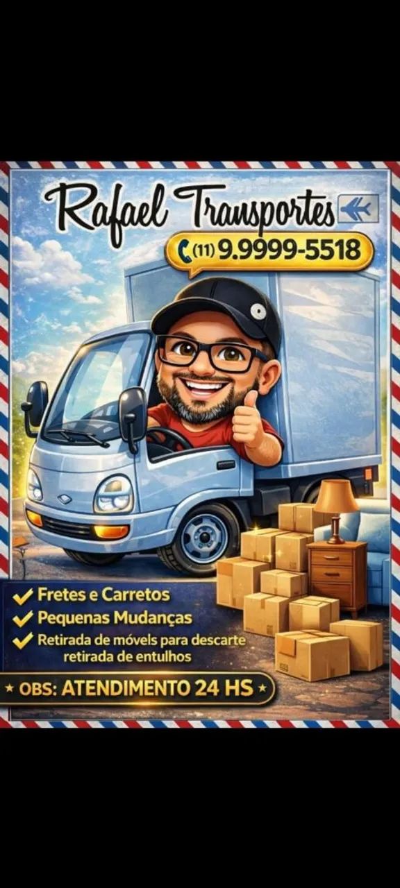 Fretes e pequenas mudanças 