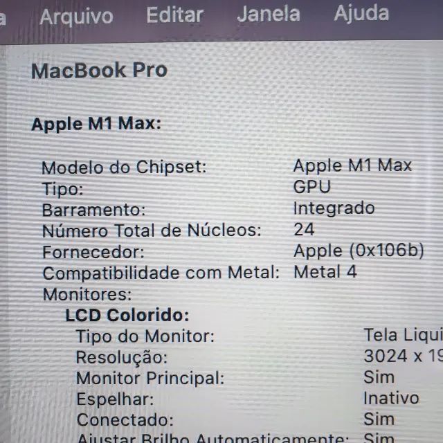 MACBOOK PRO 14 M1 MAX 64GB/1TB - 24GPU - 174C - SILVER - Foto 3