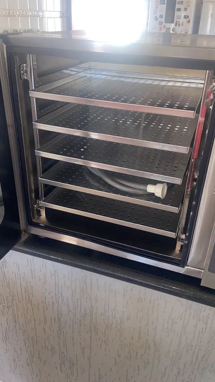Forno Elétrico Convecção Wictory W5 60L 5 Prateleiras Vapor Cinza - Foto 4