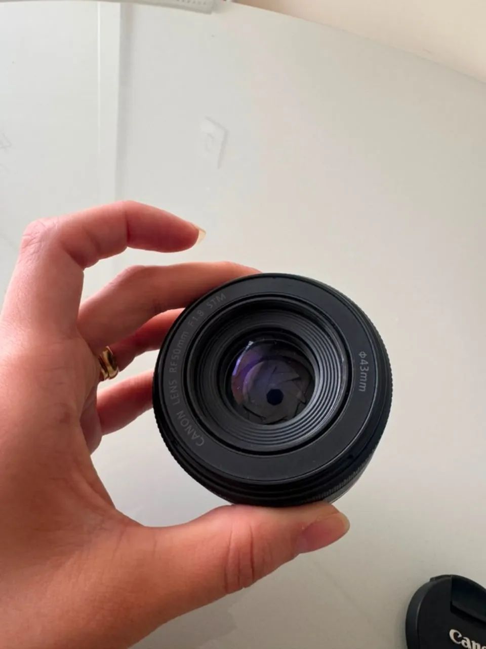 Lente Canon RF 50mm f/1.8 STM ? Estado de Nova! - Foto 3