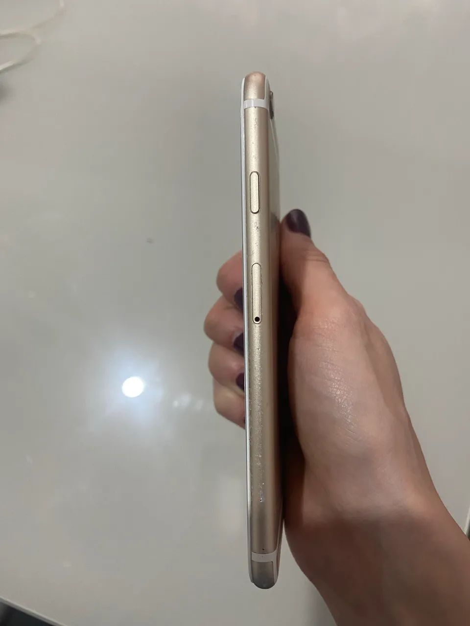 iPhone 6s dourado 32GB bateria 100% + película e capinha  - Foto 3