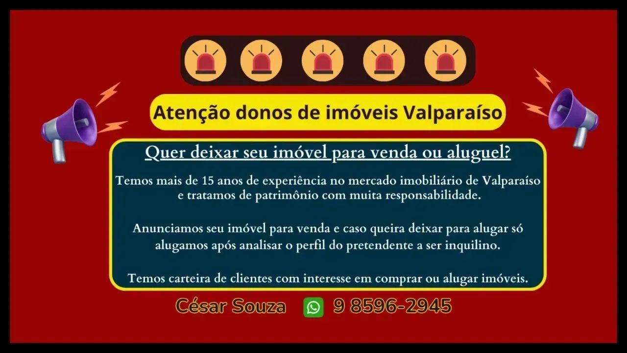 Alugamos  e vendemos e o seu imóvel em Valparaíso e região, sem ter dor de cabeça? - Foto 5