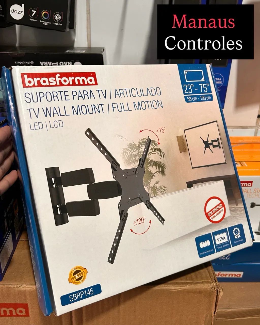Suporte Articulado para Tv 23 - 75 Polegadas - 50cm da Parede 