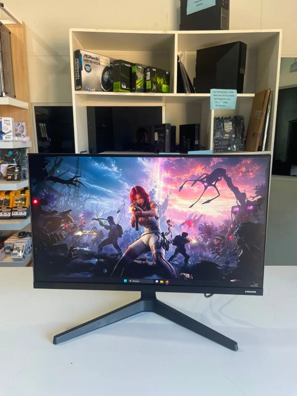 Monitor Gamer  24 polegadas samsung  led 75hz/full hd/ HDMI/VGA/ com garantia e nf - Foto 4