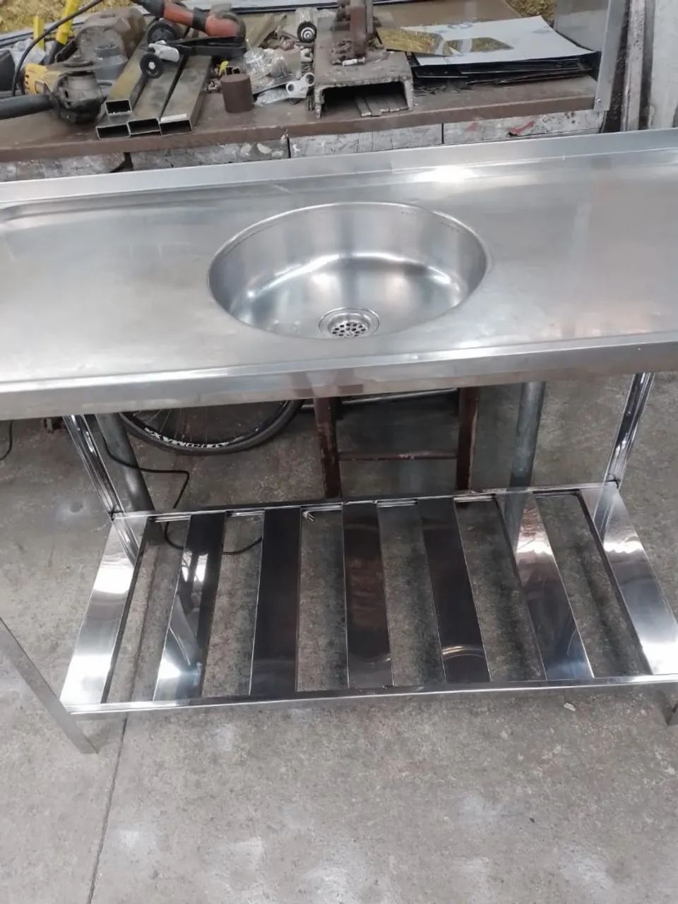 Pia + bancada de inox - Foto 2