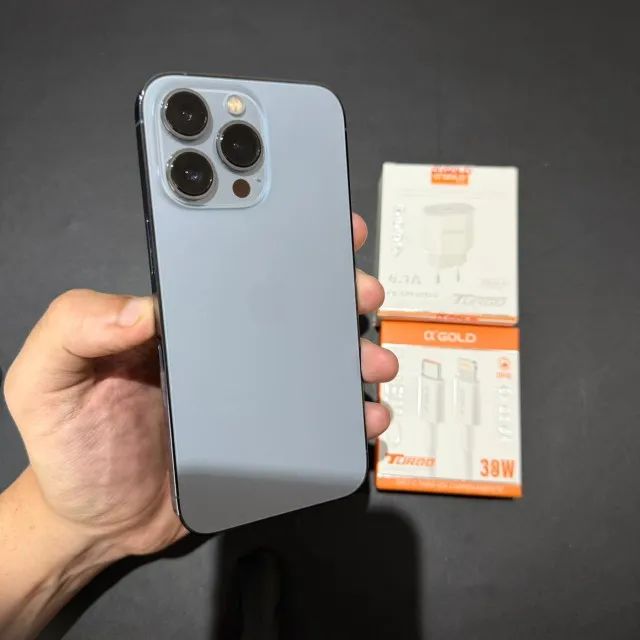 iPhone 13 Pro 128GB Azul! Impecável! Nunca mexido! Acc cartão! +