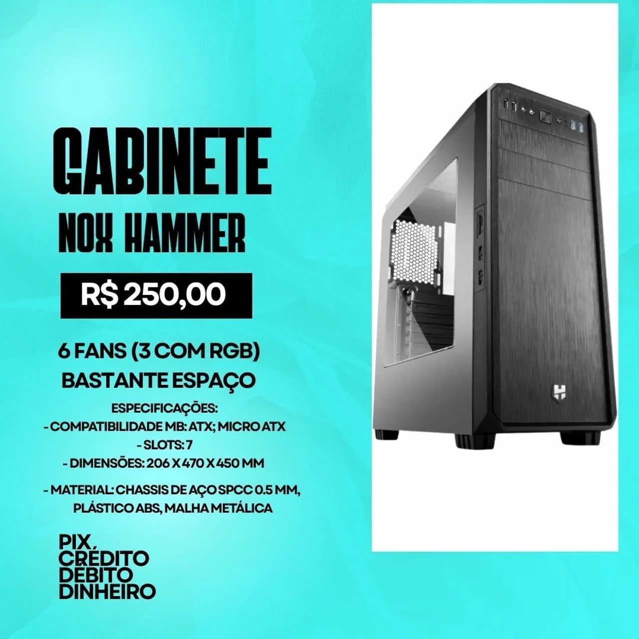 Gabinete Nox Hammer - Mid Tower - Foto 5