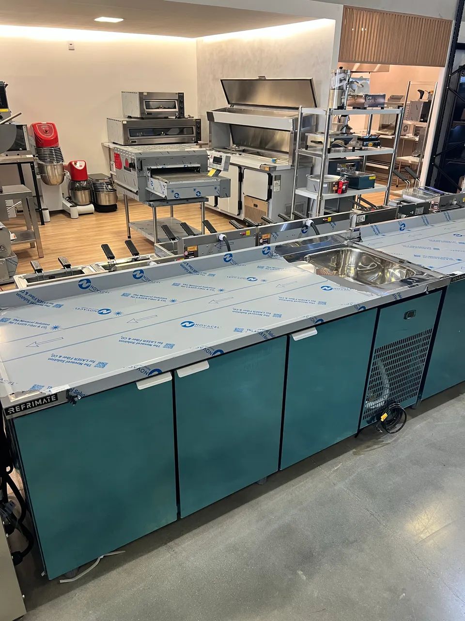 Balcão de serviço refrigerado 2m com Cuba lado direito novo pronta entrega  - Foto 3