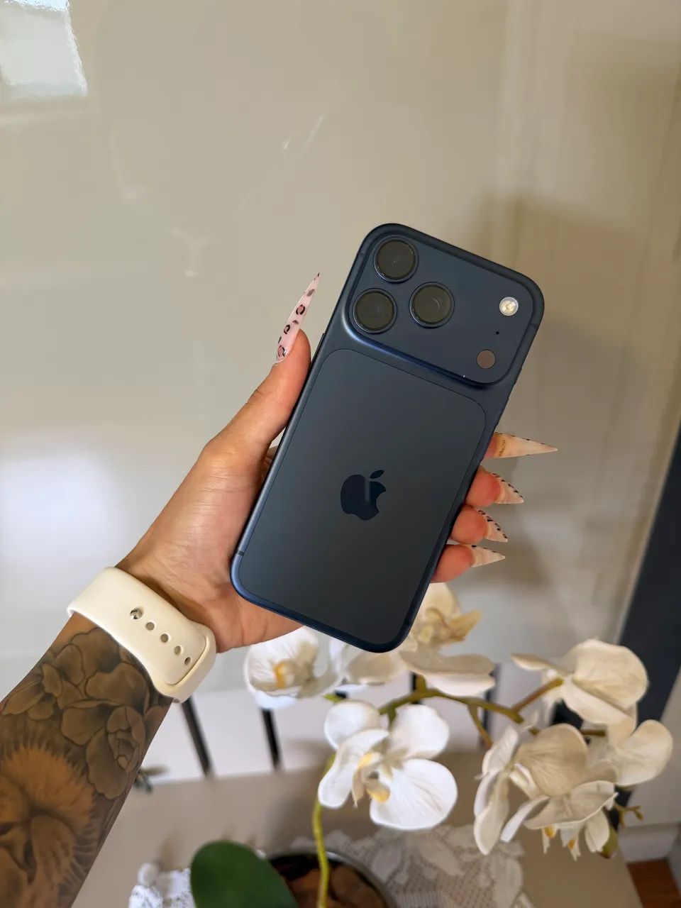 iPhone 17 Pro Titânio Azul Garantia Apple