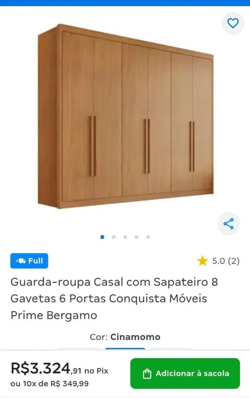 Guarda roupa suuuper novo - Foto 3