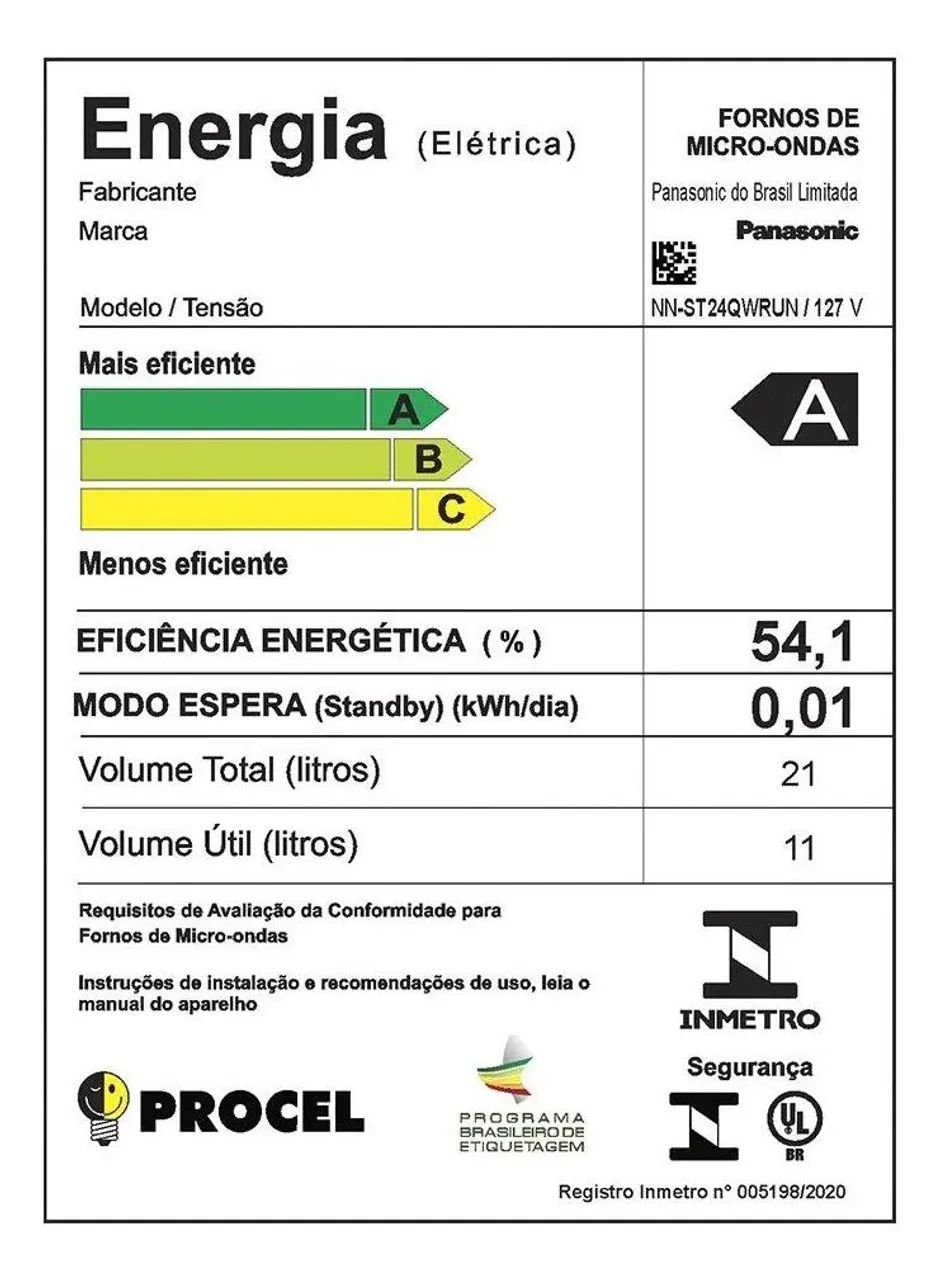 Micro-ondas Panasonic Branco 1250W Lacrado - Foto 5