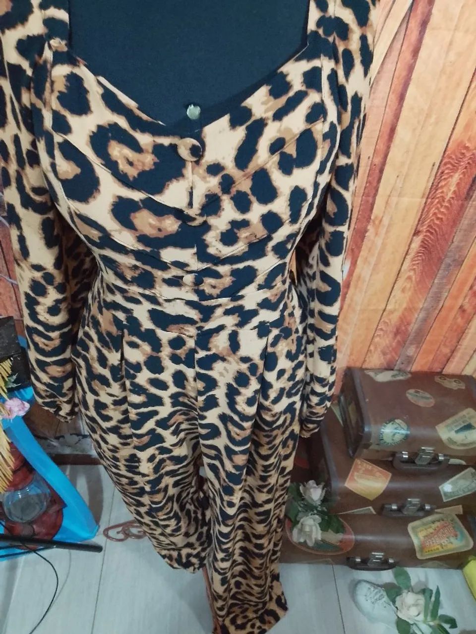 Macacão animal print veste M/G - Foto 4
