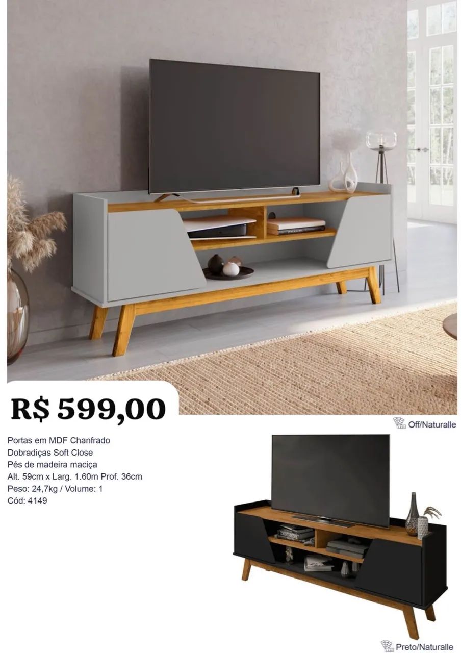 Rack Bali 1,60 largura - Promoção 