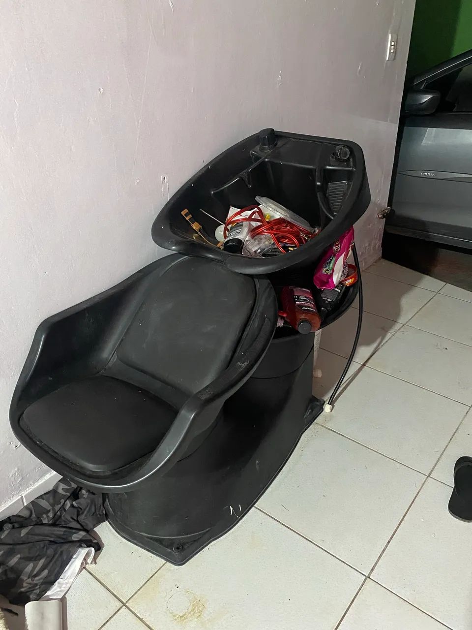 Lavatório simples preto 