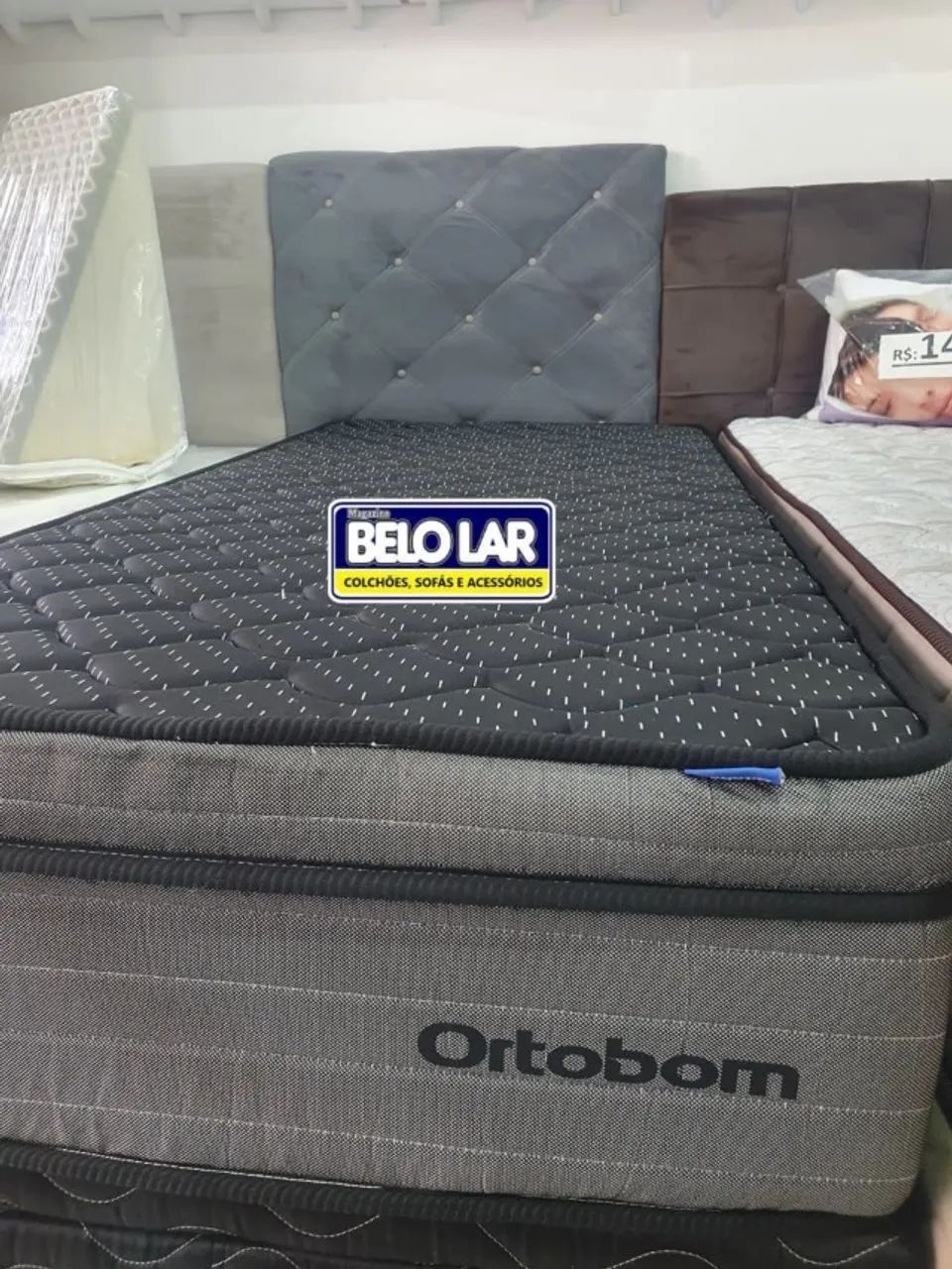 Colchão Solteiro com Baú Black Prime - Foto 4
