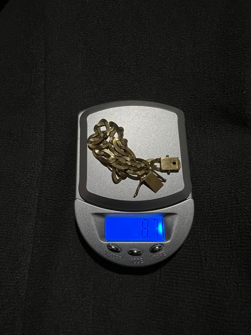 Pulseira de ouro 8.7 gramas 18k com feixe gaveta e trava dupla  - Foto 2