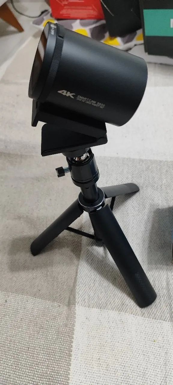 Webcam 4K Emeet, com tripé, e microfone com redução ruídos. - Foto 5