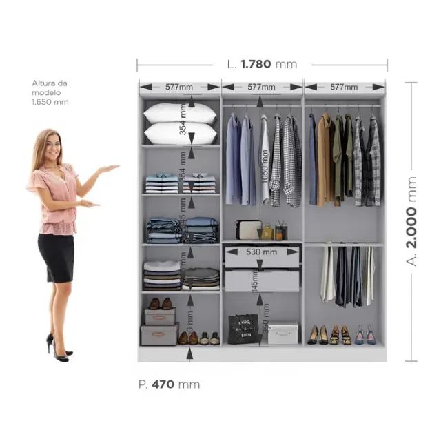 Guarda roupa e comoda na promoção - Foto 4