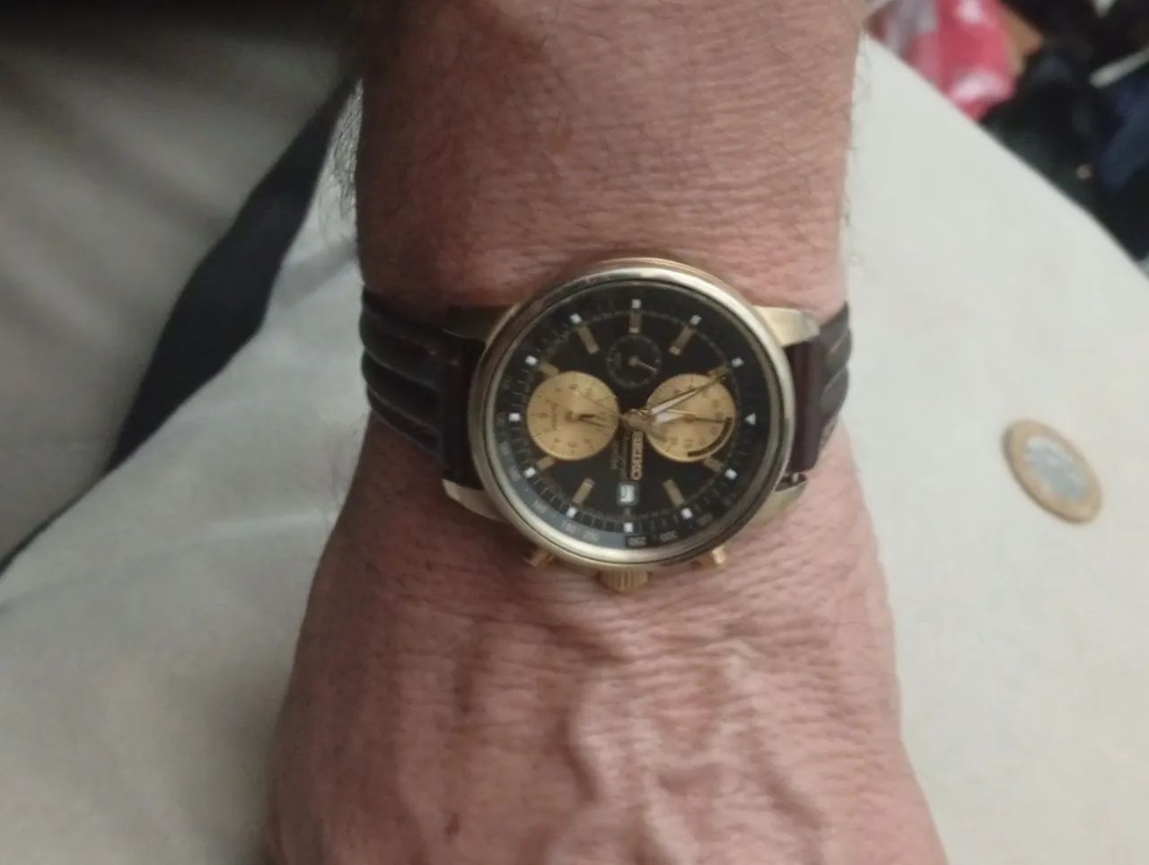 Relógio Seiko cronógrafo, alarme  - Foto 3
