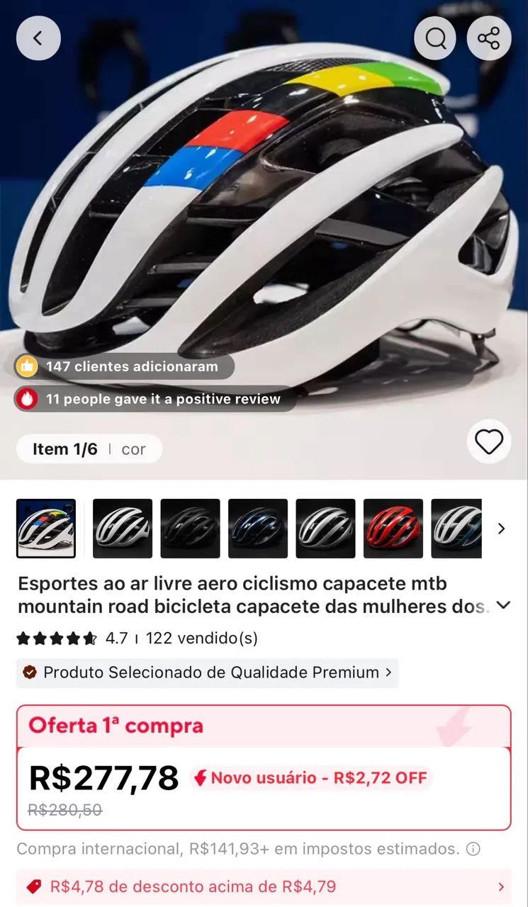 Capacete bike óculos  - Foto 2