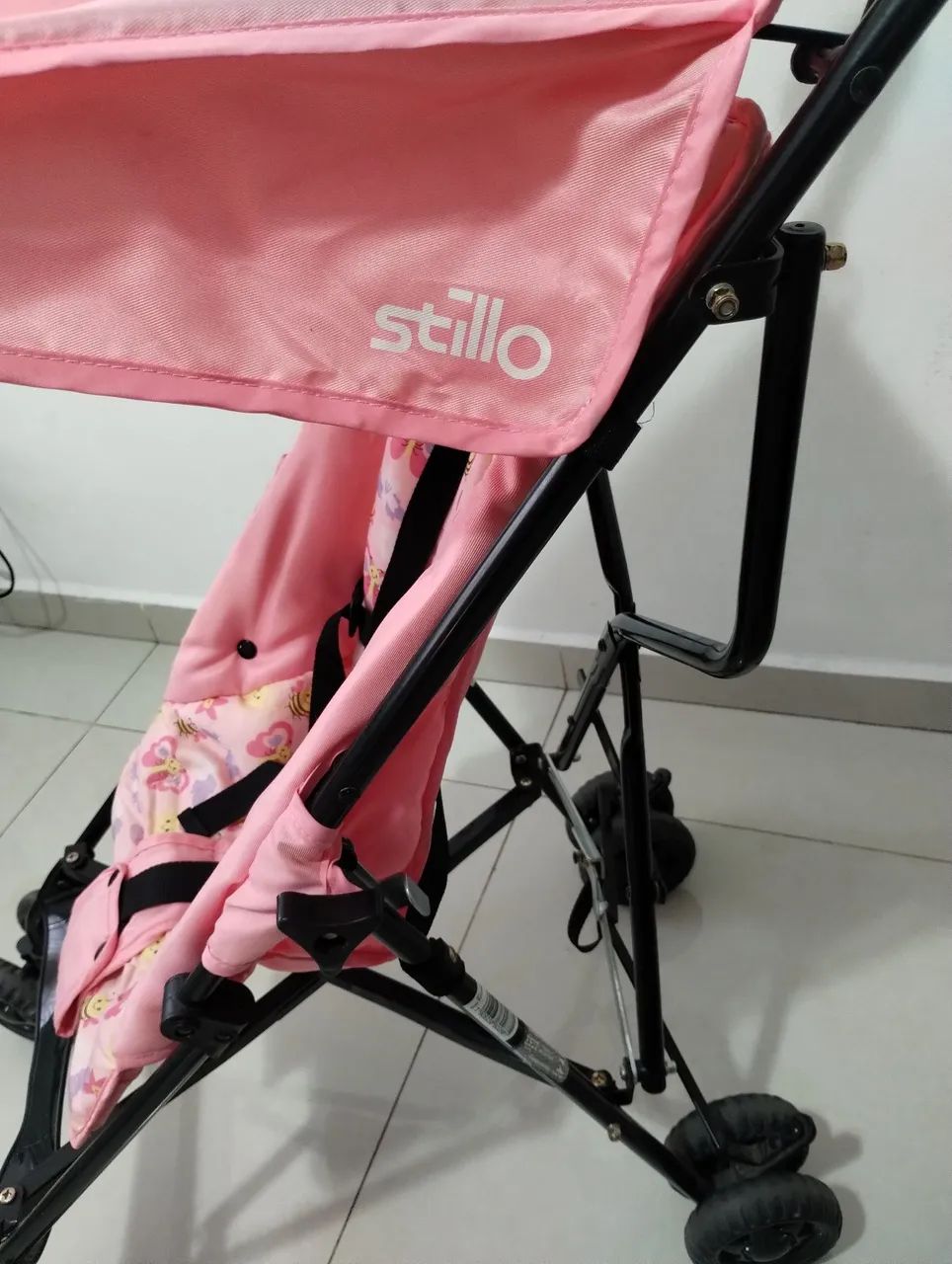 Carrinho bebê Stillo Rosa - Foto 5
