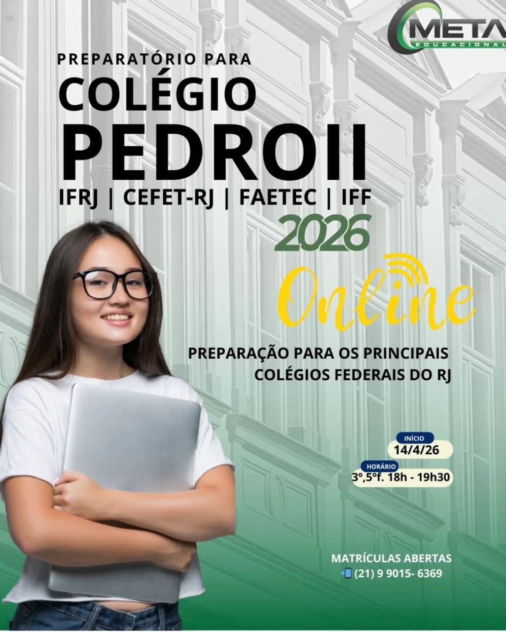 Preparatório para Colégio Pedro II, CEFET-RJ, FAETEC