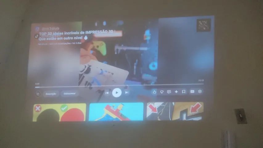 Smart projetor(funciona como tv)  - Foto 4