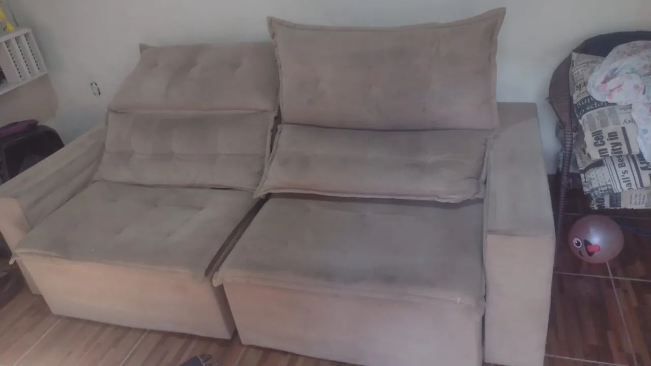Sofá retrátil 2 lugares