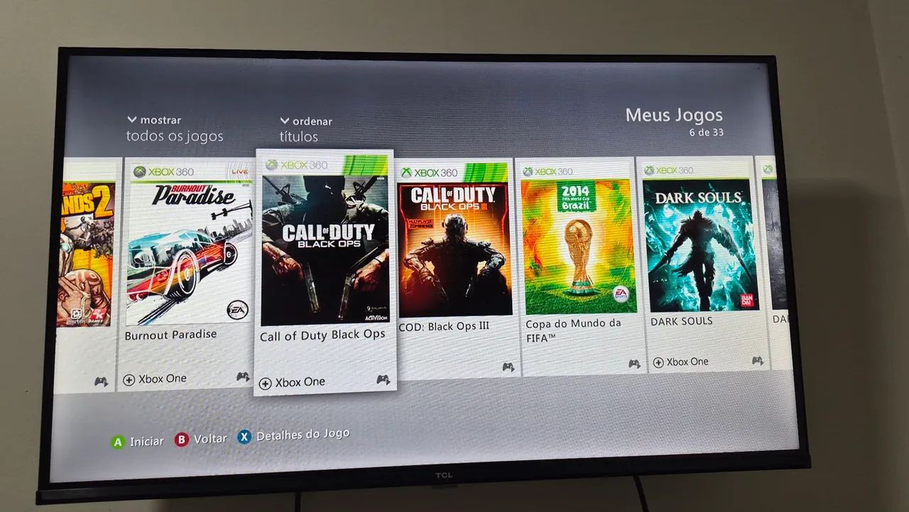Xbox 360 Slim + 32 Jogos (GTA V, Red Dead, COD) - Foto 5