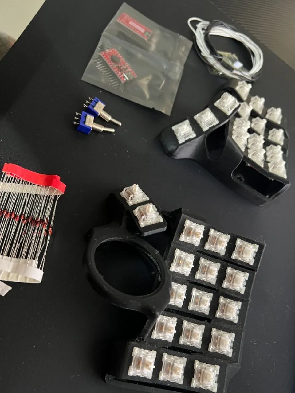 peças teclado split charybdis nano (bastard keyboards)
