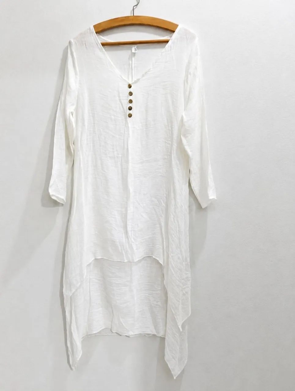 Túnica longa simétrica boho M