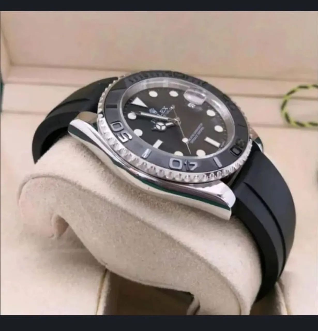 Rolex yacht-Master Black Dial Automático linha premium AAA + - Foto 3