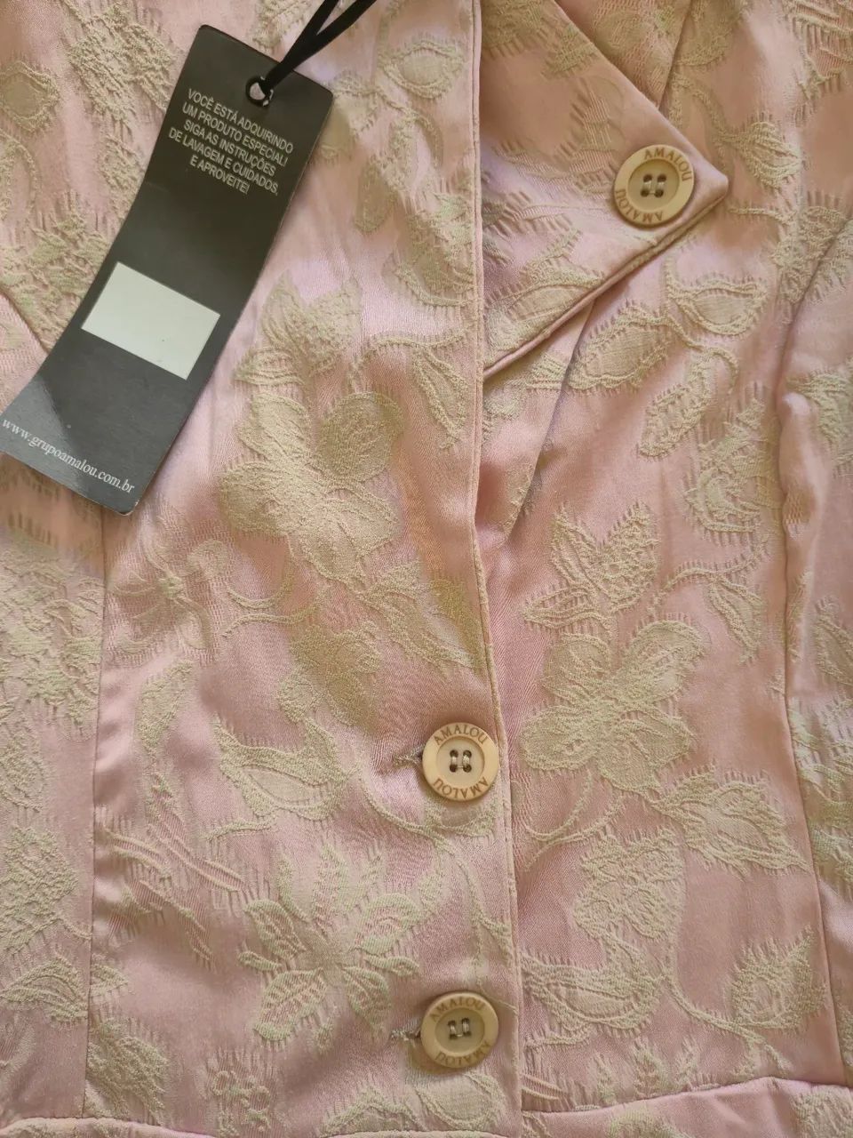Blazer rosa Amalou novo - Foto 5
