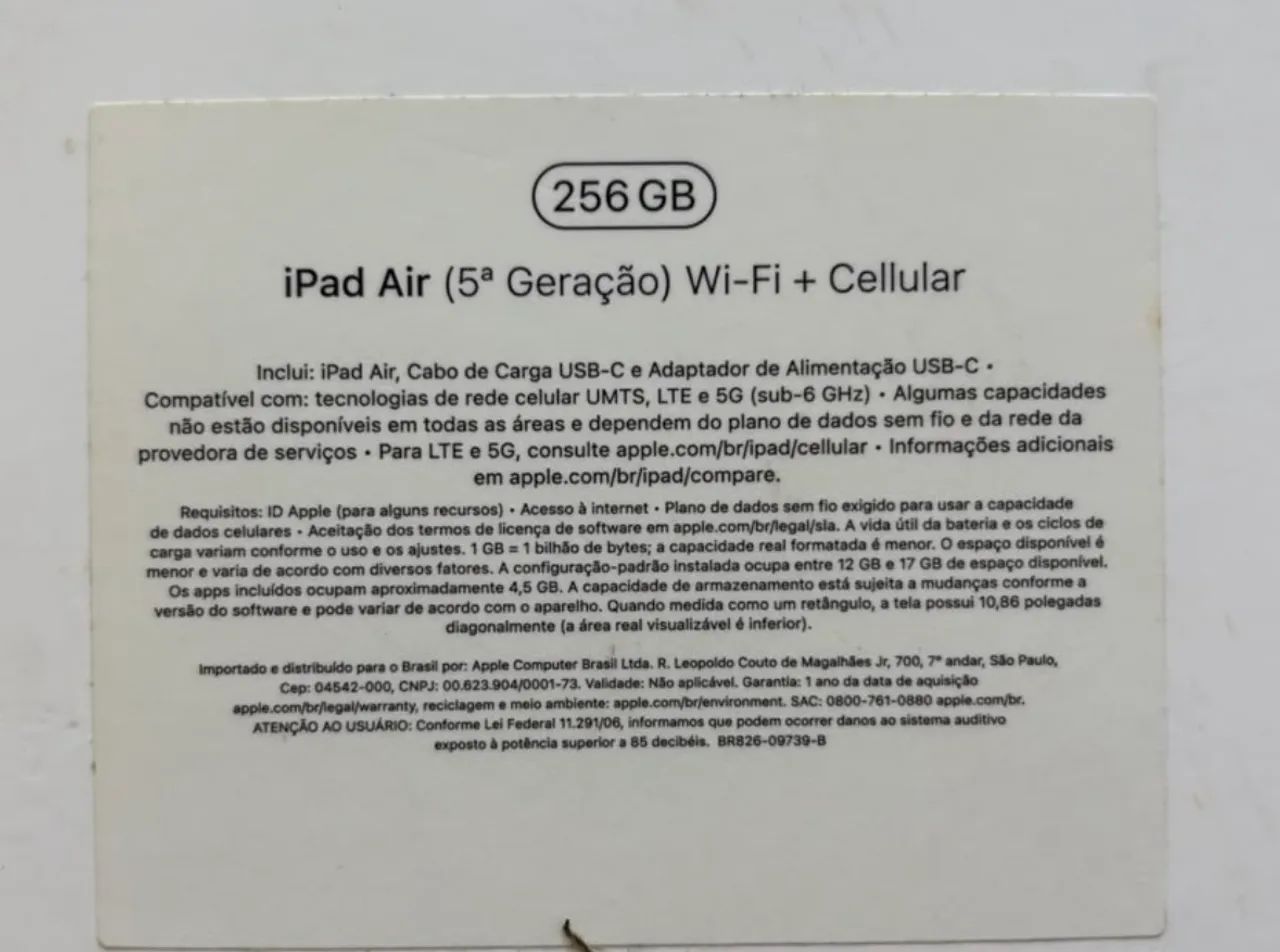 iPad Air 11pol 5° Geração Wi-Fi + Celular - Foto 5