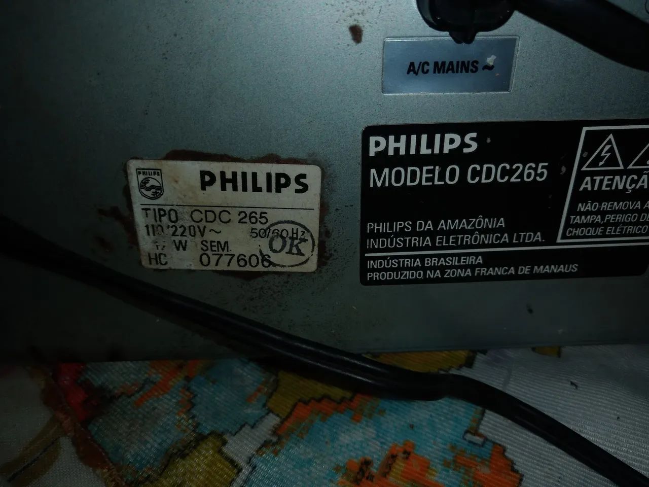 Cd player Philips carrossel cdc265 - Foto 5