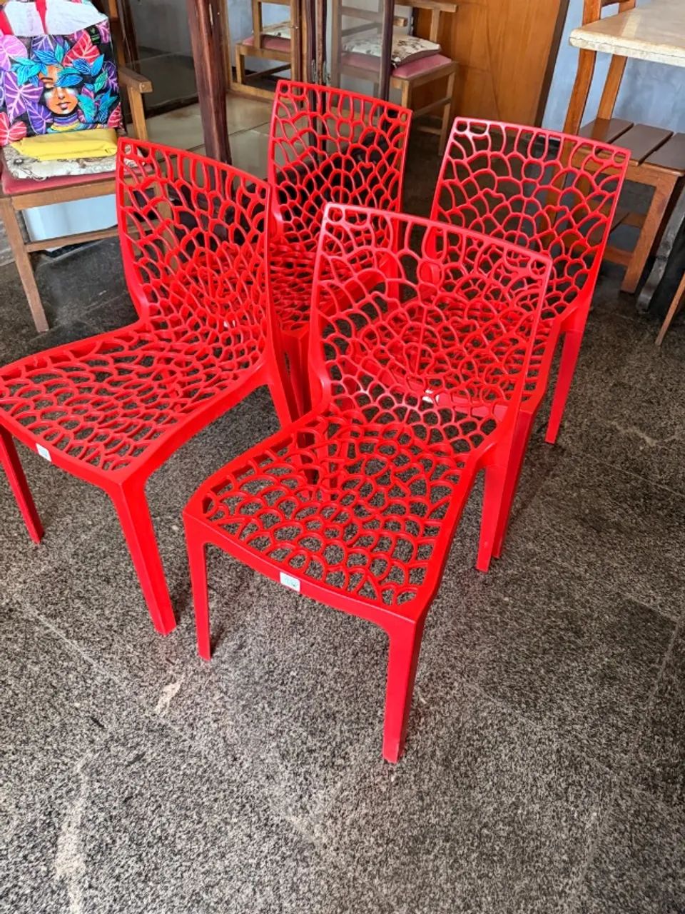 CONJUNTO CADEIRAS VERMELHA  - Foto 4